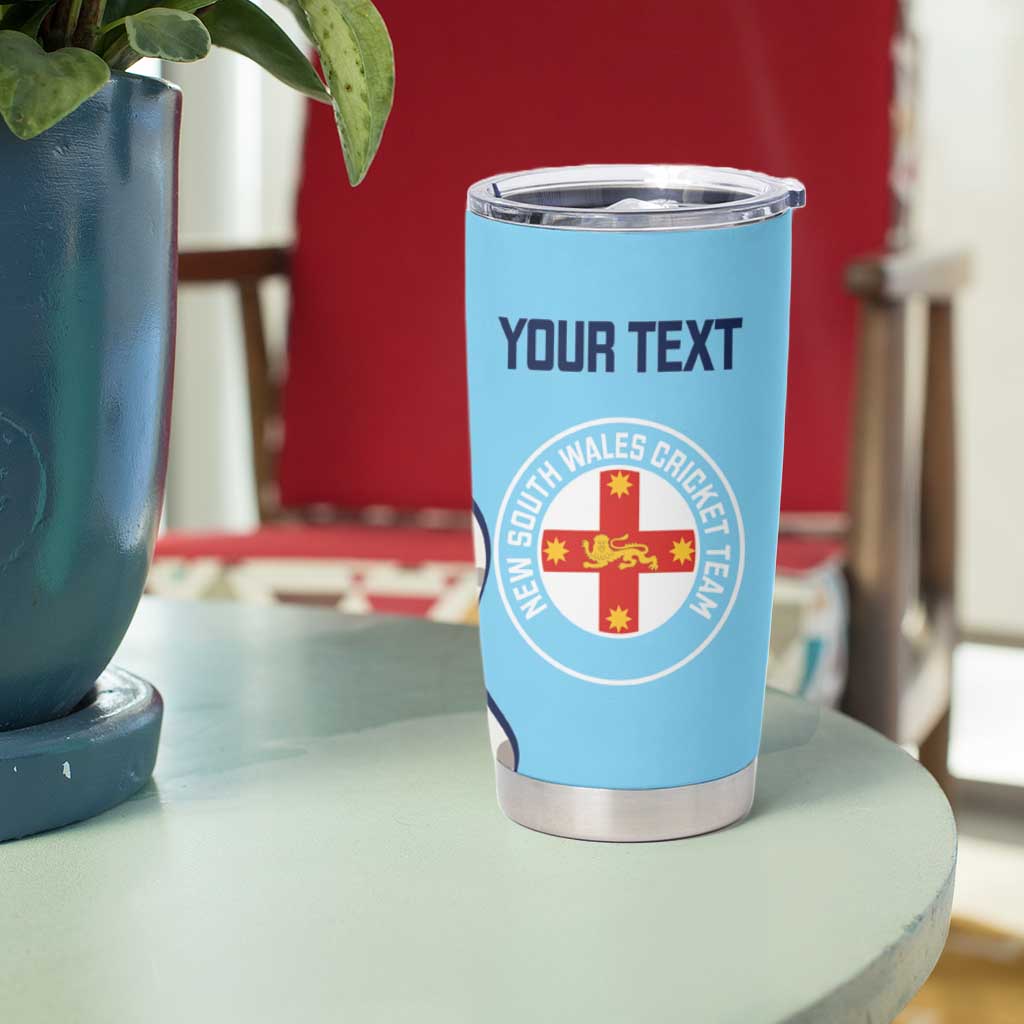 Custom New South Wales Cricket Tumbler Cup Go NSW - Aboriginal Art