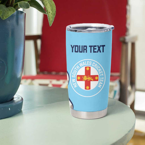 Custom New South Wales Cricket Tumbler Cup Go NSW - Aboriginal Art