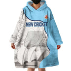 Custom New South Wales Cricket Wearable Blanket Hoodie Go NSW - Aboriginal Art