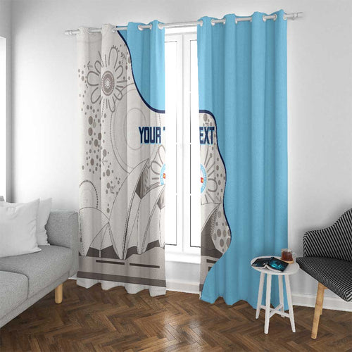 Custom New South Wales Cricket Window Curtain Go NSW - Aboriginal Art