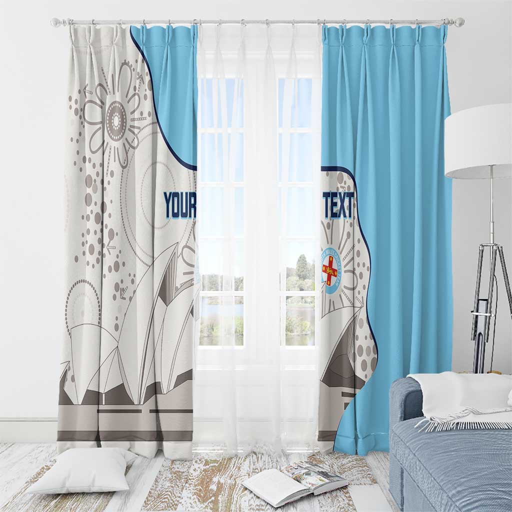 Custom New South Wales Cricket Window Curtain Go NSW - Aboriginal Art