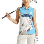 Custom New South Wales Cricket Women Sleeveless Polo Shirt Go NSW - Aboriginal Art