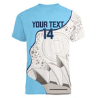Custom New South Wales Cricket Women V-Neck T-Shirt Go NSW - Aboriginal Art