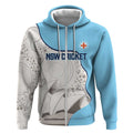 Custom New South Wales Cricket Zip Hoodie Go NSW - Aboriginal Art