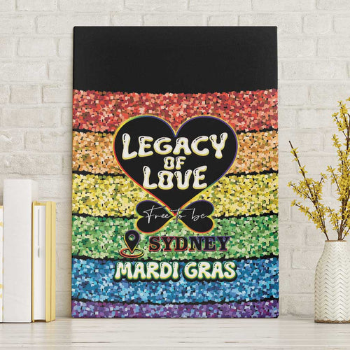 Free To Be Sydney Mardi Gras Canvas Wall Art Legacy Of Love