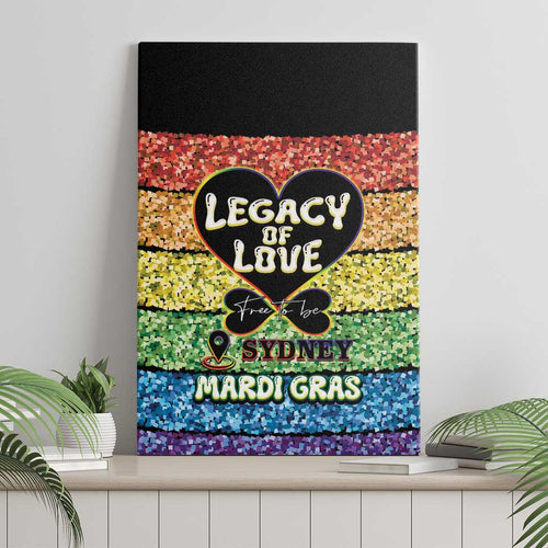 Free To Be Sydney Mardi Gras Canvas Wall Art Legacy Of Love