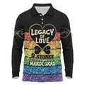 Free To Be Sydney Mardi Gras Long Sleeve Polo Shirt Legacy Of Love
