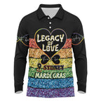 Free To Be Sydney Mardi Gras Long Sleeve Polo Shirt Legacy Of Love