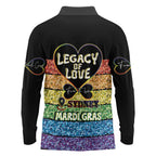 Free To Be Sydney Mardi Gras Long Sleeve Polo Shirt Legacy Of Love