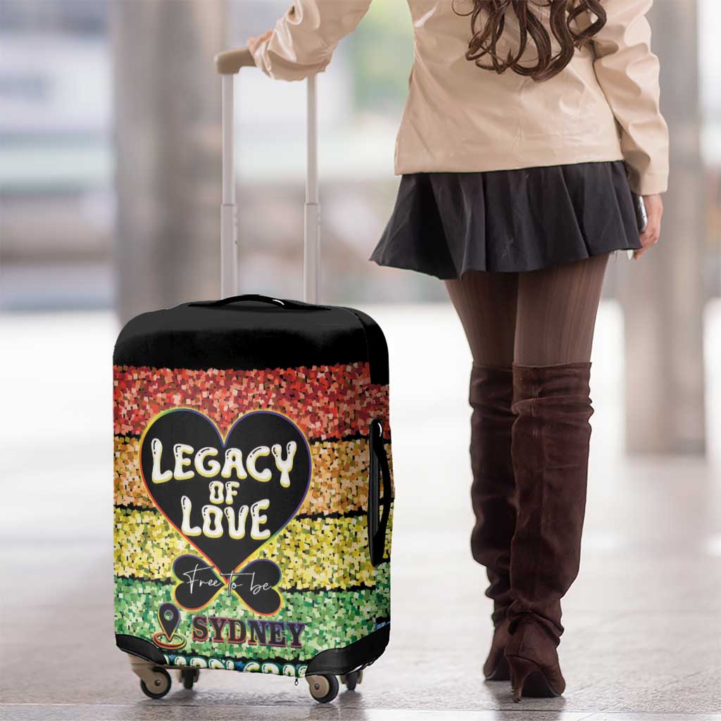 Free To Be Sydney Mardi Gras Luggage Cover Legacy Of Love