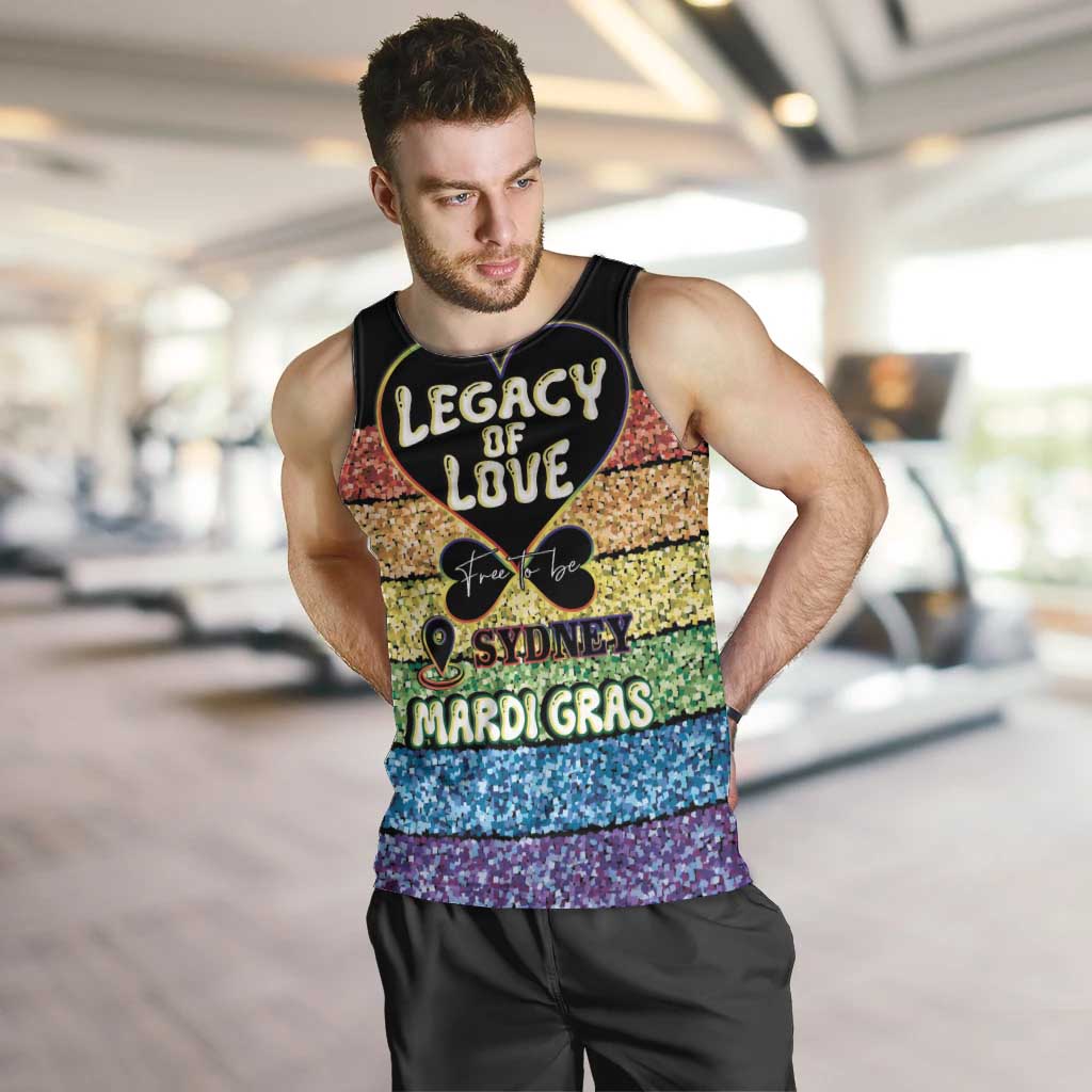 Free To Be Sydney Mardi Gras Men Tank Top Legacy Of Love