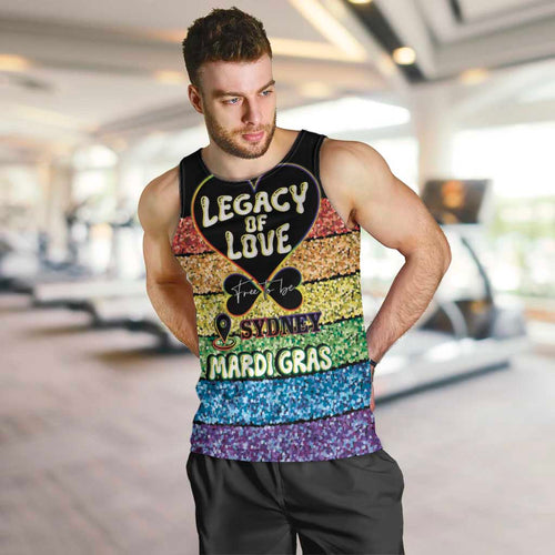 Free To Be Sydney Mardi Gras Men Tank Top Legacy Of Love