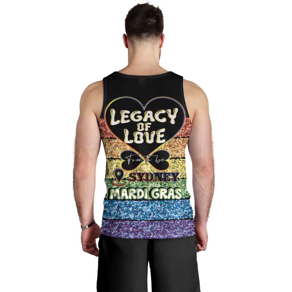 Free To Be Sydney Mardi Gras Men Tank Top Legacy Of Love