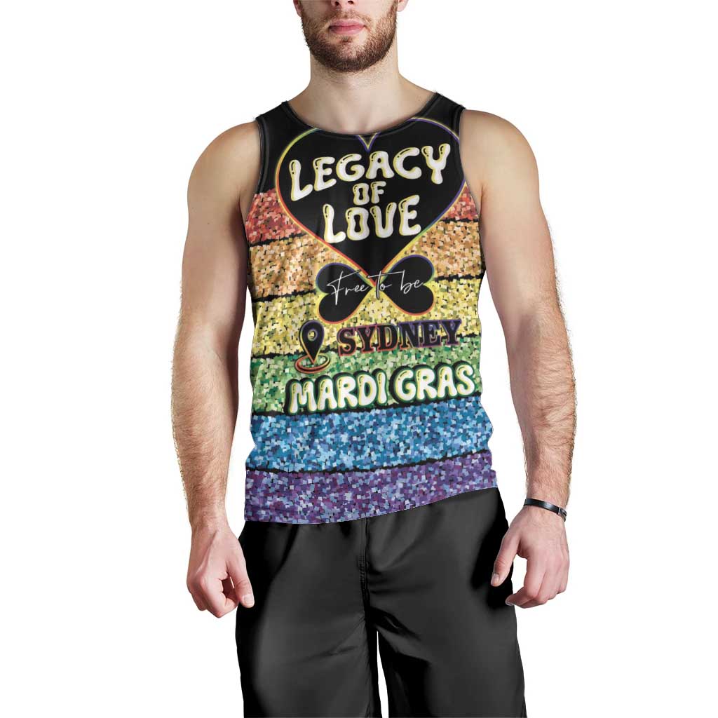 Free To Be Sydney Mardi Gras Men Tank Top Legacy Of Love