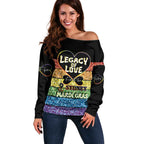 Free To Be Sydney Mardi Gras Off Shoulder Sweater Legacy Of Love