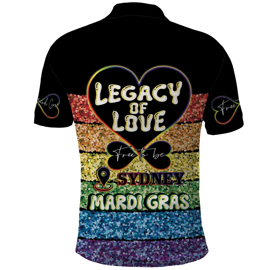 Free To Be Sydney Mardi Gras Polo Shirt Legacy Of Love