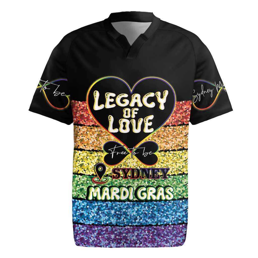 Free To Be Sydney Mardi Gras Rugby Jersey Legacy Of Love