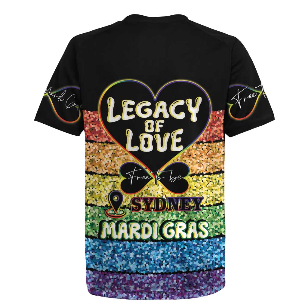 Free To Be Sydney Mardi Gras Rugby Jersey Legacy Of Love