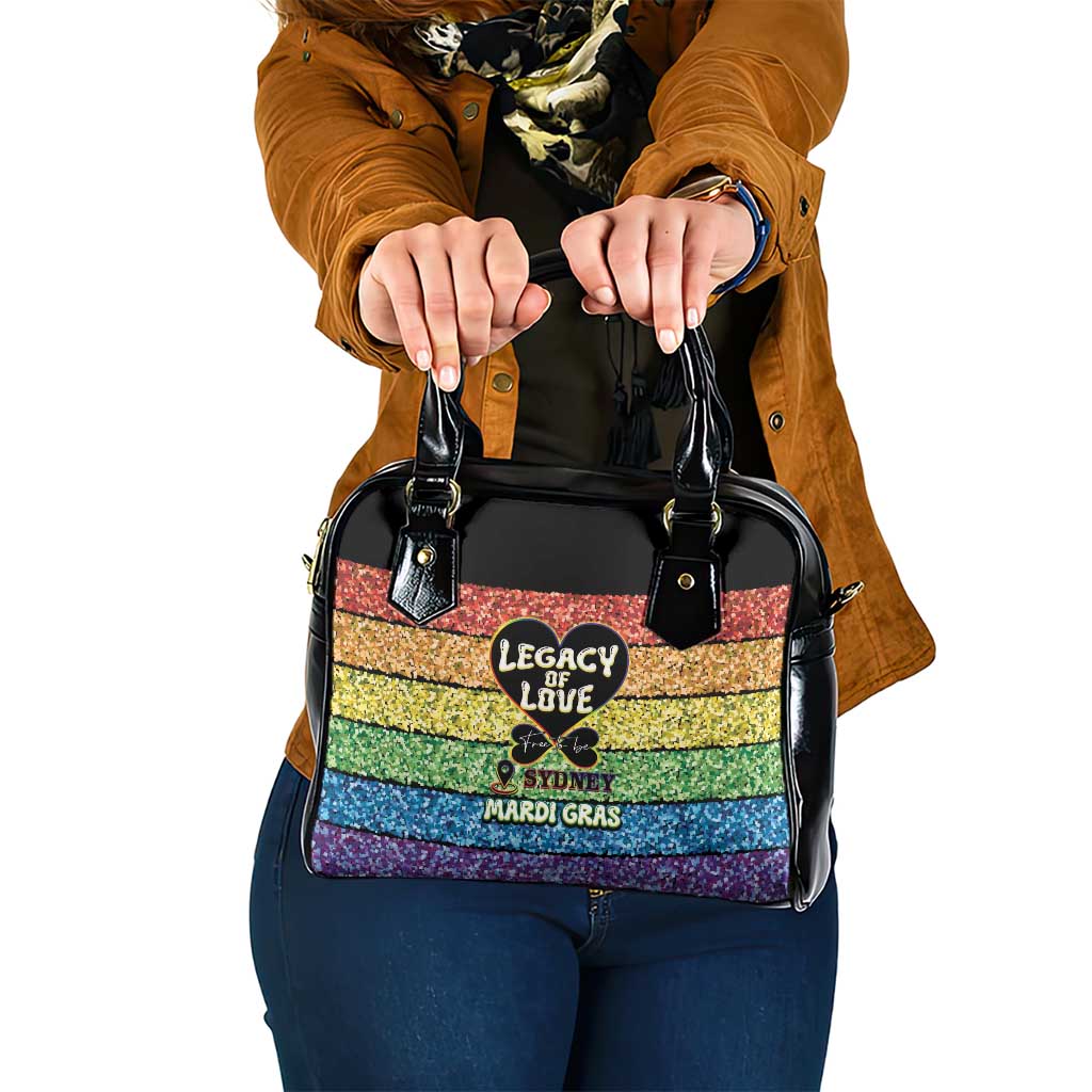 Free To Be Sydney Mardi Gras Shoulder Handbag Legacy Of Love
