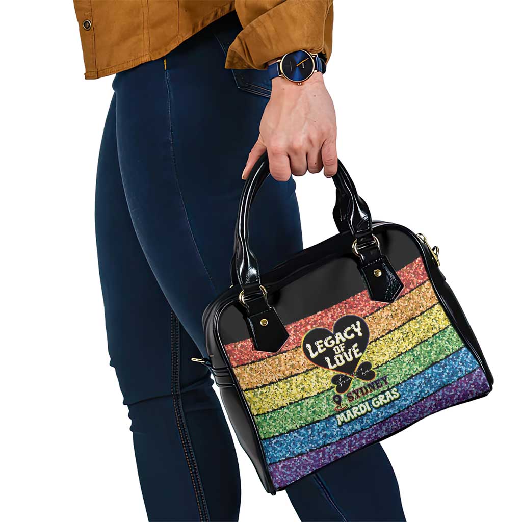 Free To Be Sydney Mardi Gras Shoulder Handbag Legacy Of Love