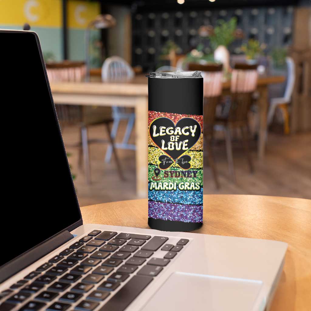 Free To Be Sydney Mardi Gras Skinny Tumbler Legacy Of Love