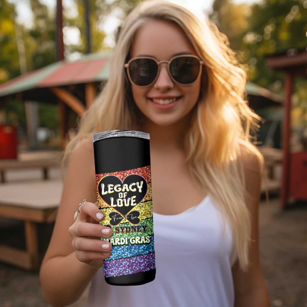 Free To Be Sydney Mardi Gras Skinny Tumbler Legacy Of Love
