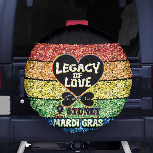 Free To Be Sydney Mardi Gras Spare Tire Cover Legacy Of Love