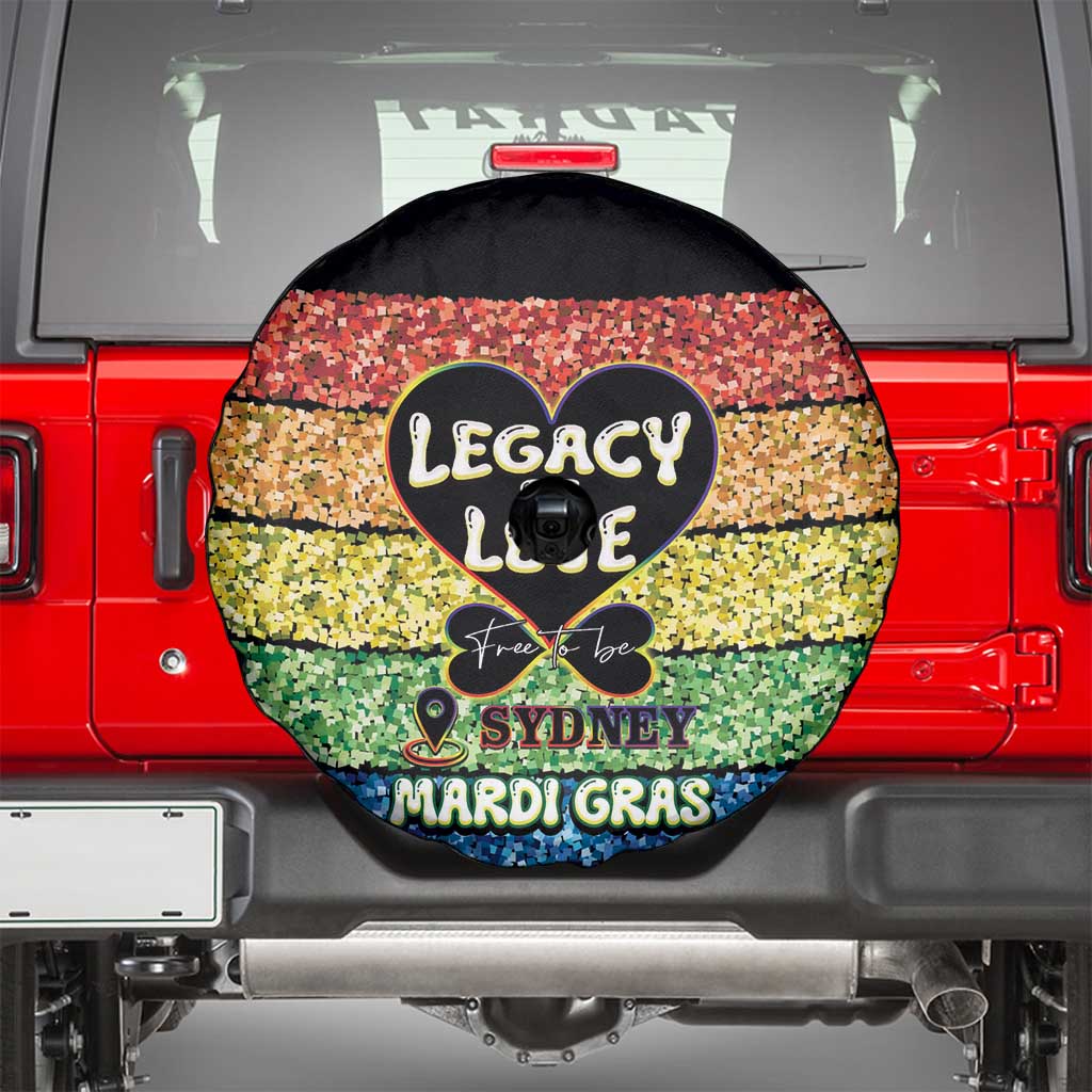 Free To Be Sydney Mardi Gras Spare Tire Cover Legacy Of Love
