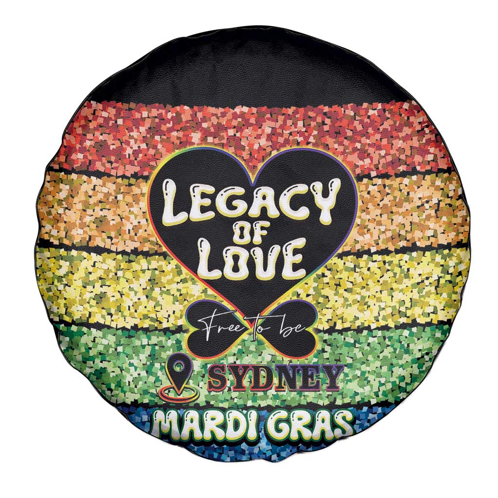 Free To Be Sydney Mardi Gras Spare Tire Cover Legacy Of Love