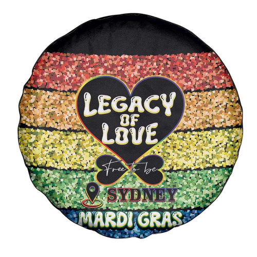 Free To Be Sydney Mardi Gras Spare Tire Cover Legacy Of Love