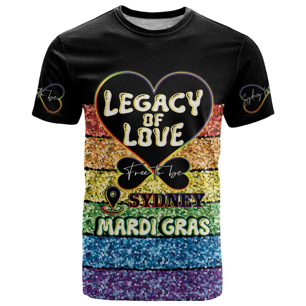 Free To Be Sydney Mardi Gras T Shirt Legacy Of Love
