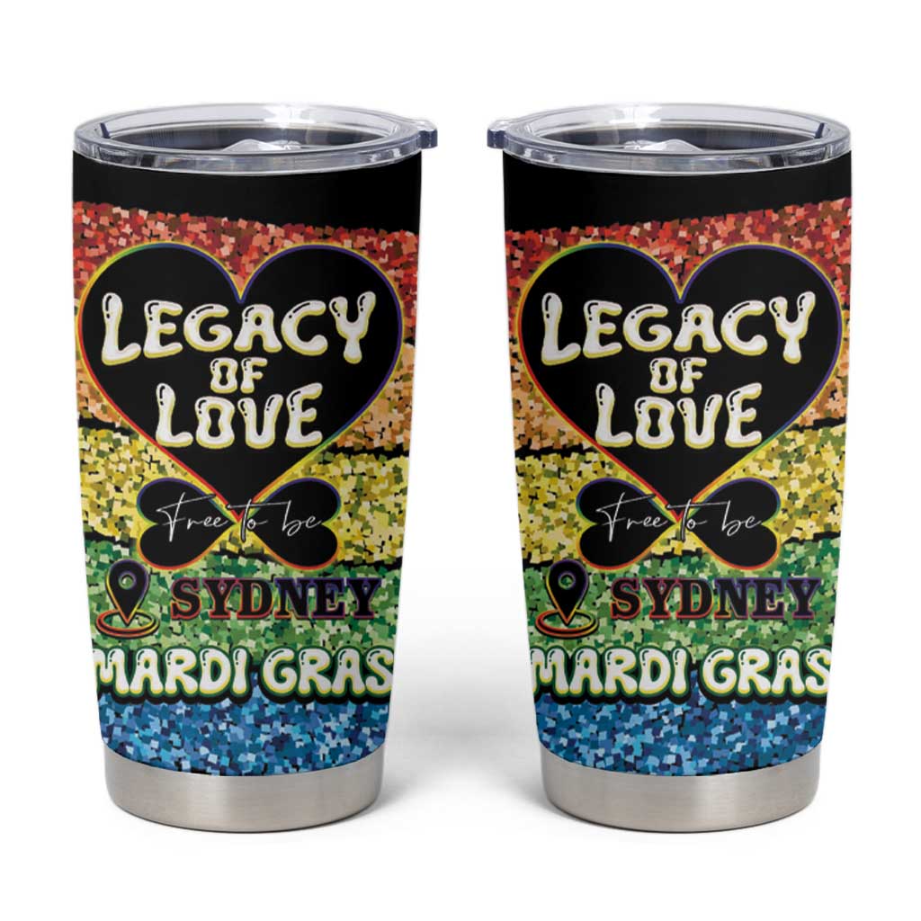 Free To Be Sydney Mardi Gras Tumbler Cup Legacy Of Love