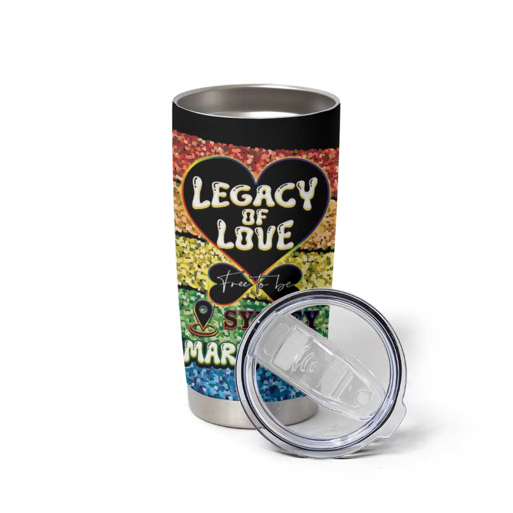 Free To Be Sydney Mardi Gras Tumbler Cup Legacy Of Love