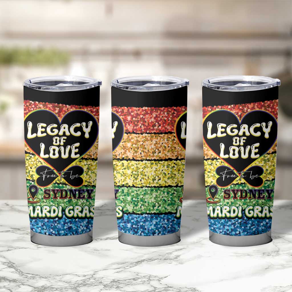 Free To Be Sydney Mardi Gras Tumbler Cup Legacy Of Love