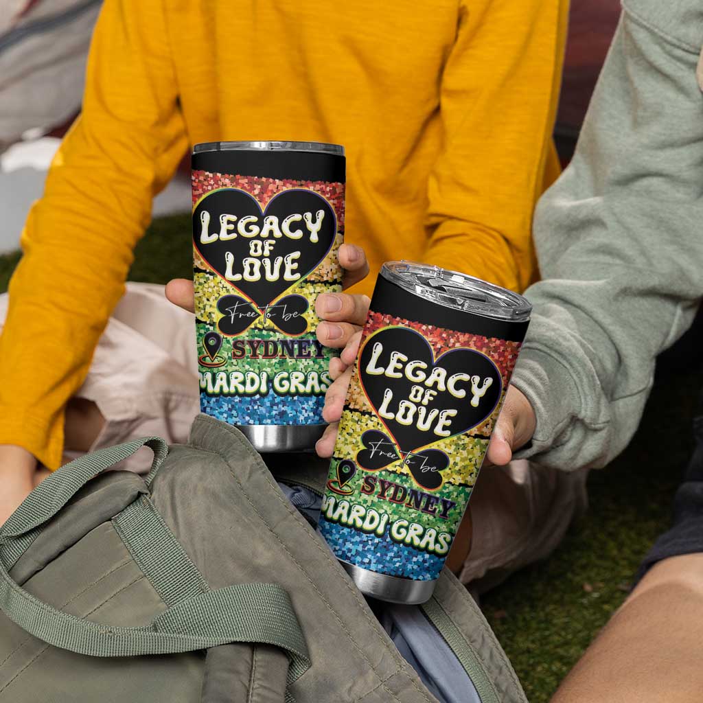Free To Be Sydney Mardi Gras Tumbler Cup Legacy Of Love