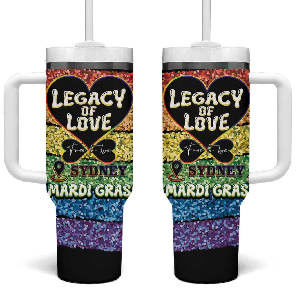 Free To Be Sydney Mardi Gras Tumbler With Handle Legacy Of Love