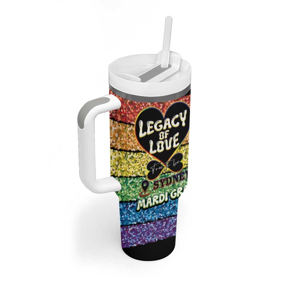 Free To Be Sydney Mardi Gras Tumbler With Handle Legacy Of Love