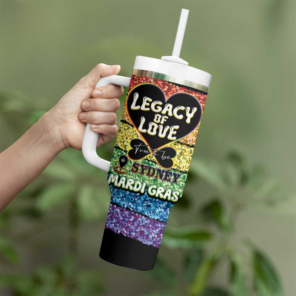 Free To Be Sydney Mardi Gras Tumbler With Handle Legacy Of Love
