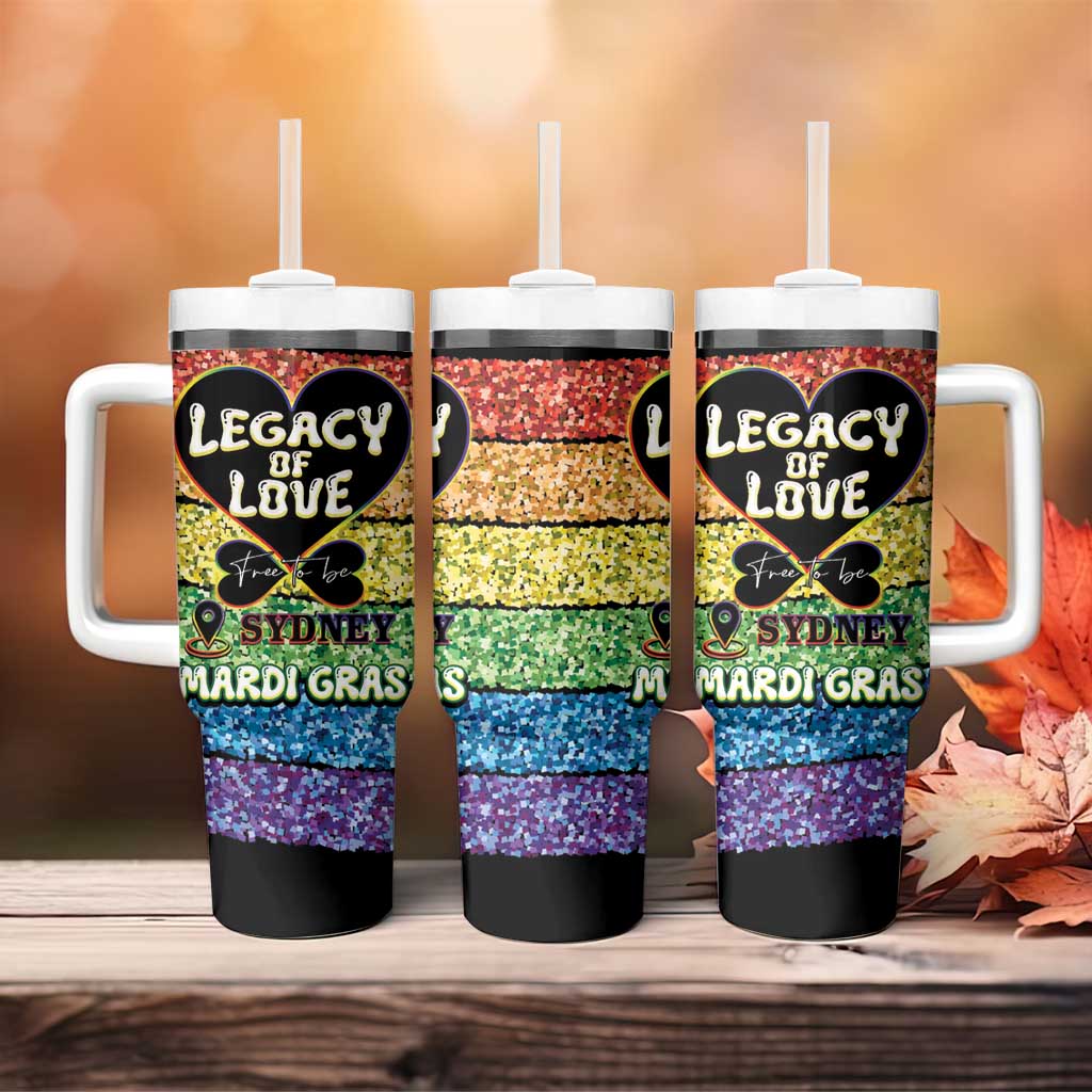 Free To Be Sydney Mardi Gras Tumbler With Handle Legacy Of Love