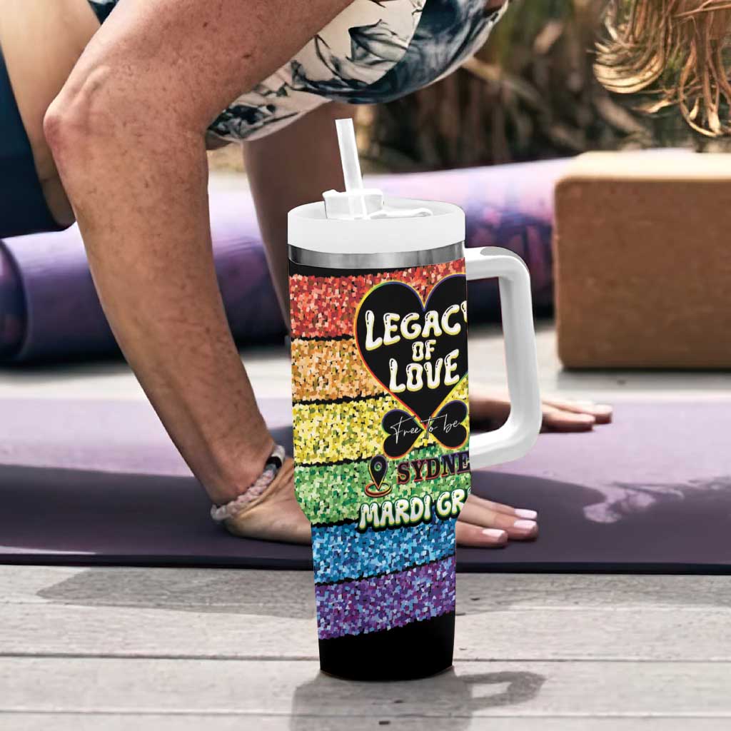 Free To Be Sydney Mardi Gras Tumbler With Handle Legacy Of Love