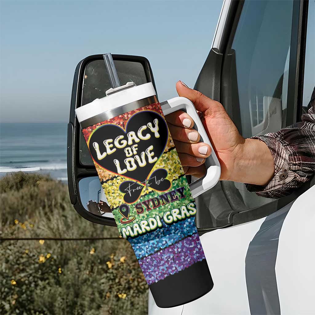 Free To Be Sydney Mardi Gras Tumbler With Handle Legacy Of Love