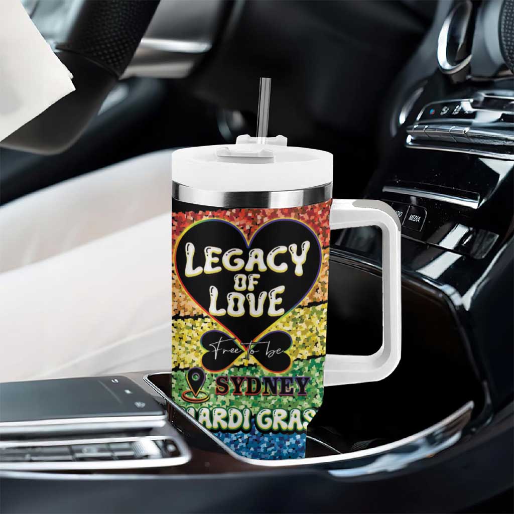 Free To Be Sydney Mardi Gras Tumbler With Handle Legacy Of Love