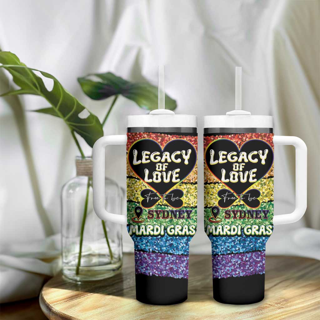 Free To Be Sydney Mardi Gras Tumbler With Handle Legacy Of Love
