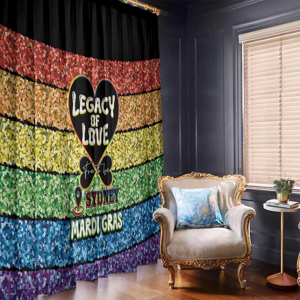 Free To Be Sydney Mardi Gras Window Curtain Legacy Of Love