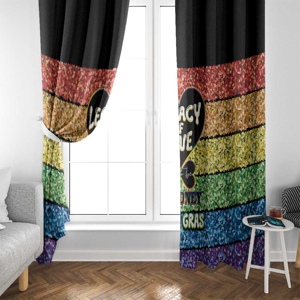 Free To Be Sydney Mardi Gras Window Curtain Legacy Of Love