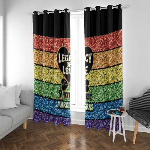 Free To Be Sydney Mardi Gras Window Curtain Legacy Of Love