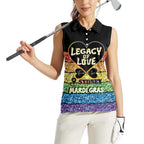 Free To Be Sydney Mardi Gras Women Sleeveless Polo Shirt Legacy Of Love