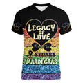 Free To Be Sydney Mardi Gras Women V-Neck T-Shirt Legacy Of Love