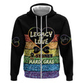 Free To Be Sydney Mardi Gras Zip Hoodie Legacy Of Love