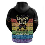 Free To Be Sydney Mardi Gras Zip Hoodie Legacy Of Love